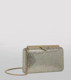 Best Sale 🔥 Jimmy Choo Glitter Ellipse Clutch Bag CHAMPAGNE Clutch Bags ✨ -Jimmy Choo Sales jimmy choo glitter ellipse clutch bag 14858612 26705901 1000