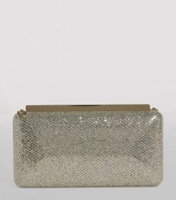 Best Sale 🔥 Jimmy Choo Glitter Ellipse Clutch Bag CHAMPAGNE Clutch Bags ✨ -Jimmy Choo Sales jimmy choo glitter ellipse clutch bag 14858612 26705905 1000