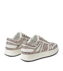 Brand new 😍 Jimmy Choo Glitter-Embellished Leather Hawaii Sneakers X MOCHI/LATTE Low-Top Sneakers 🎁 -Jimmy Choo Sales jimmy choo glitter embellished leather hawaii sneakers 15791452 28747624 1000