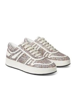 Brand new 😍 Jimmy Choo Glitter-Embellished Leather Hawaii Sneakers X MOCHI/LATTE Low-Top Sneakers 🎁 -Jimmy Choo Sales jimmy choo glitter embellished leather hawaii sneakers 15791452 28747634 1000