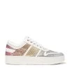 Hot Sale ⭐ Jimmy Choo Hawaii Embellished Leather Sneakers X SKY MIX Low-Top Sneakers 🎉