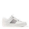 Buy ✨ Jimmy Choo Hawaii Leather Sneakers X WHITE/SILVER Low-Top Sneakers ✔️