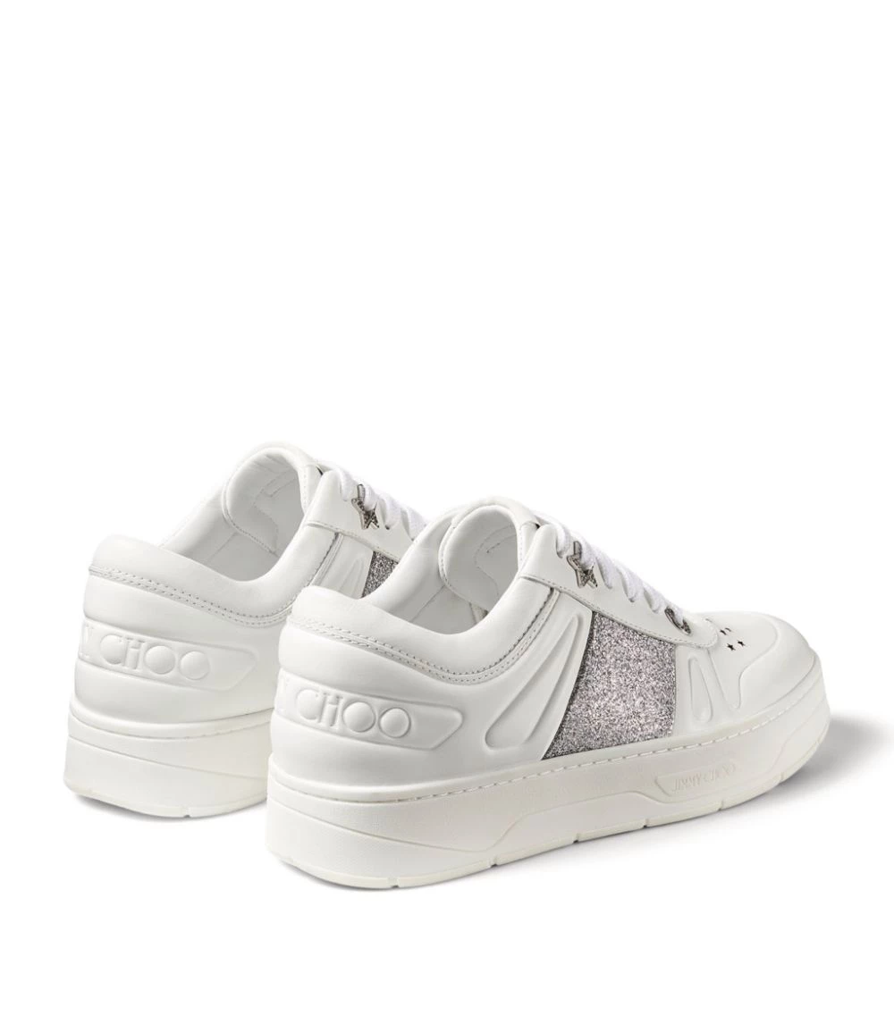 Buy ✨ Jimmy Choo Hawaii Leather Sneakers X WHITE/SILVER Low-Top Sneakers ✔️ 3 Buy ✨ Jimmy Choo Hawaii Leather Sneakers X WHITE/SILVER Low-Top Sneakers ✔️ - Image 3