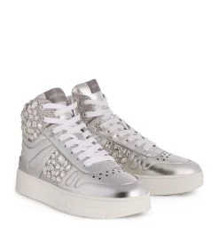 Cheap ✔️ Jimmy Choo High-Top Hawaii Sneakers X SILVER/CRYSTAL High-Top Sneakers ✨ -Jimmy Choo Sales jimmy choo high top hawaii sneakers 17314719 36109692 1000