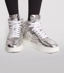 Cheap ✔️ Jimmy Choo High-Top Hawaii Sneakers X SILVER/CRYSTAL High-Top Sneakers ✨ -Jimmy Choo Sales jimmy choo high top hawaii sneakers 17314719 36109695 1000