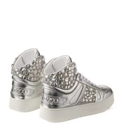 Cheap ✔️ Jimmy Choo High-Top Hawaii Sneakers X SILVER/CRYSTAL High-Top Sneakers ✨ -Jimmy Choo Sales jimmy choo high top hawaii sneakers 17314719 36111459 1000