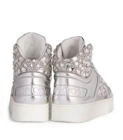 Cheap ✔️ Jimmy Choo High-Top Hawaii Sneakers X SILVER/CRYSTAL High-Top Sneakers ✨ -Jimmy Choo Sales jimmy choo high top hawaii sneakers 17314719 36111464 1000