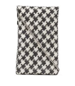 Budget 🎁 Jimmy Choo Houndstooth Phone Holder Latte/black Mobile Phone Accessories 👍 -Jimmy Choo Sales jimmy choo houndstooth phone holder 17191105 37334546 1000