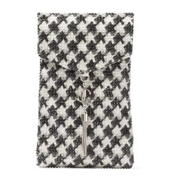 Budget 🎁 Jimmy Choo Houndstooth Phone Holder Latte/black Mobile Phone Accessories 👍