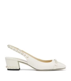 Best Sale π Jimmy Choo Hya 45 Slingback Mules LATTE Slingback Flats β¨