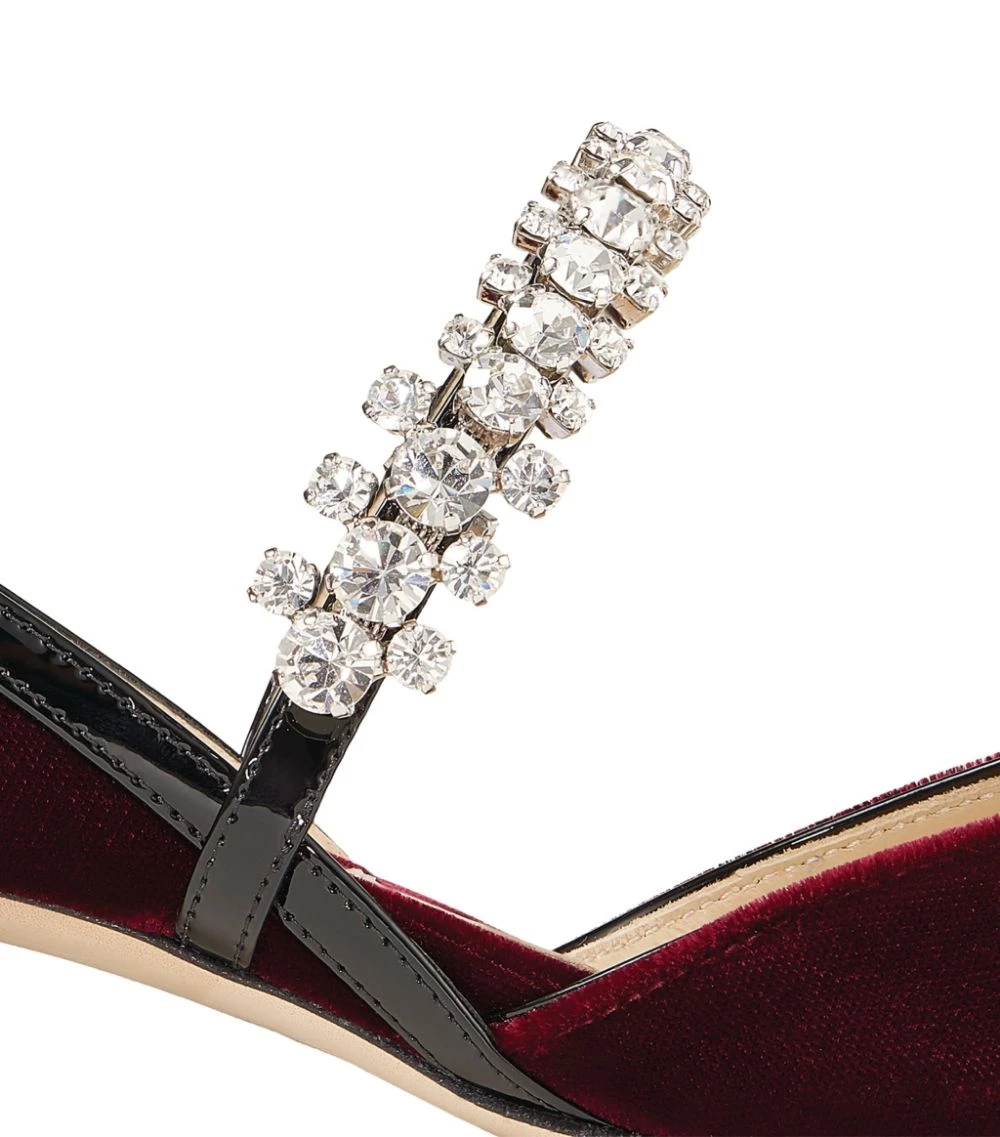 Flash Sale π Jimmy Choo Jill 30 Velvet Slingback Mules MERLOT/CRYSTAL Slingback π Heels π 2 Flash Sale π Jimmy Choo Jill 30 Velvet Slingback Mules MERLOT/CRYSTAL Slingback π Heels π - Image 2