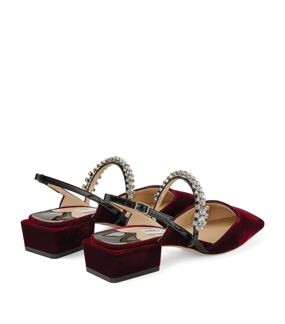 Flash Sale π Jimmy Choo Jill 30 Velvet Slingback Mules MERLOT/CRYSTAL Slingback π Heels π 3 Flash Sale π Jimmy Choo Jill 30 Velvet Slingback Mules MERLOT/CRYSTAL Slingback π Heels π - Image 3