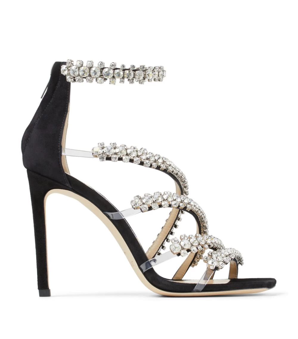 Cheapest π― Jimmy Choo Josefine 100 Embellished Sandals BLACK/CRYSTAL Heel Sandals π 1 Cheapest π― Jimmy Choo Josefine 100 Embellished Sandals BLACK/CRYSTAL Heel Sandals π