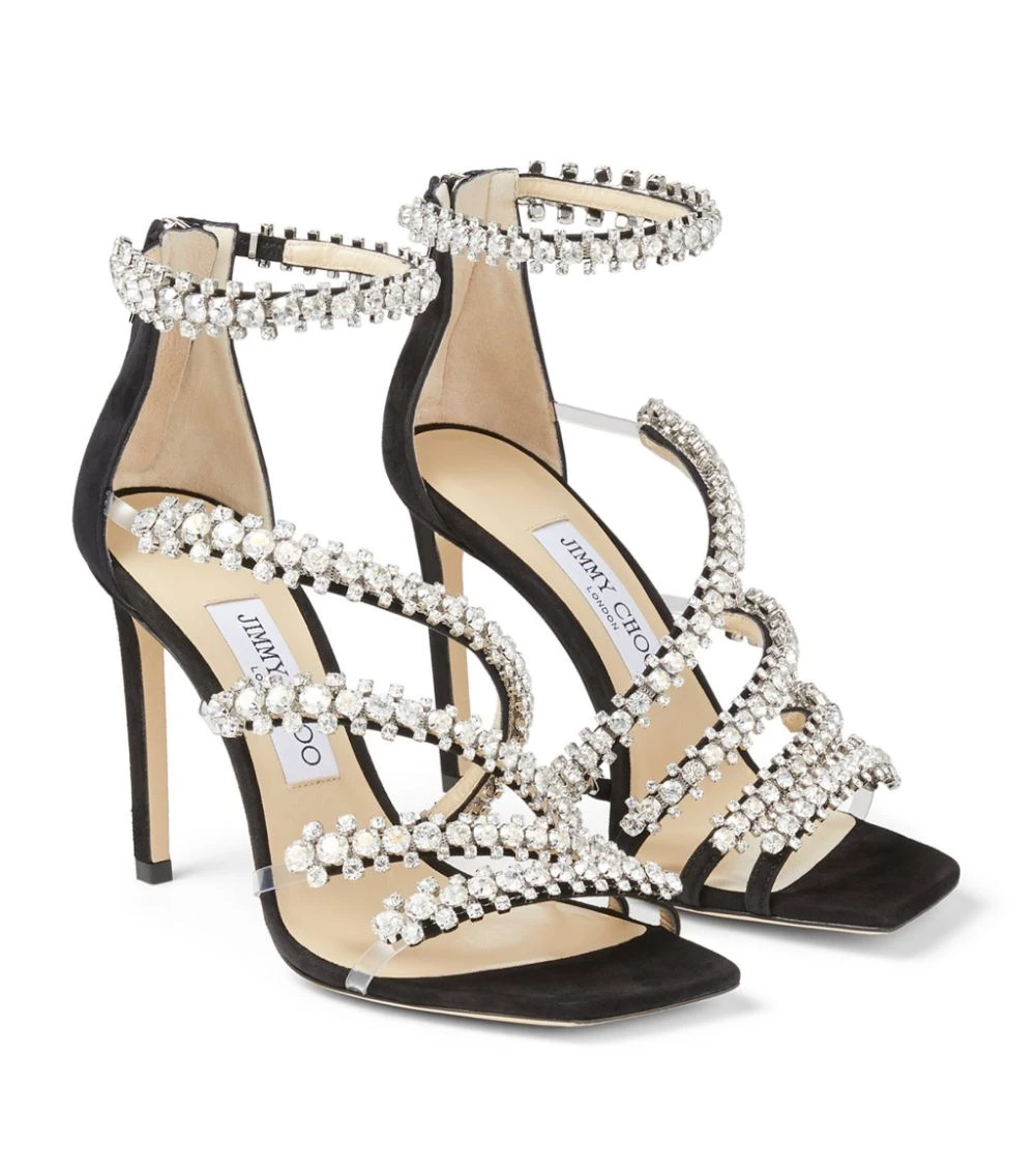 Cheapest π― Jimmy Choo Josefine 100 Embellished Sandals BLACK/CRYSTAL Heel Sandals π 2 Cheapest π― Jimmy Choo Josefine 100 Embellished Sandals BLACK/CRYSTAL Heel Sandals π - Image 2