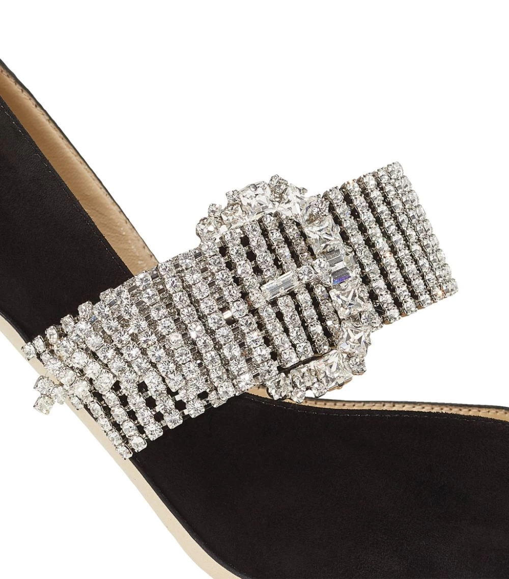 Flash Sale ⌛ Jimmy Choo Kari 90 Suede Pumps BLACK/CRYSTAL Courts ⭐ 2 Flash Sale ⌛ Jimmy Choo Kari 90 Suede Pumps BLACK/CRYSTAL Courts ⭐ - Image 2