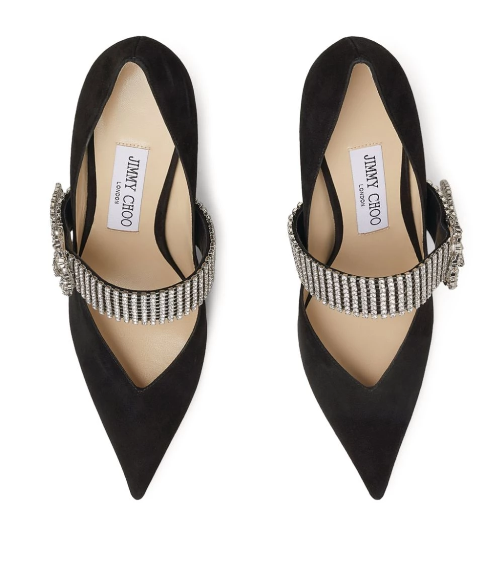 Flash Sale ⌛ Jimmy Choo Kari 90 Suede Pumps BLACK/CRYSTAL Courts ⭐ 3 Flash Sale ⌛ Jimmy Choo Kari 90 Suede Pumps BLACK/CRYSTAL Courts ⭐ - Image 3