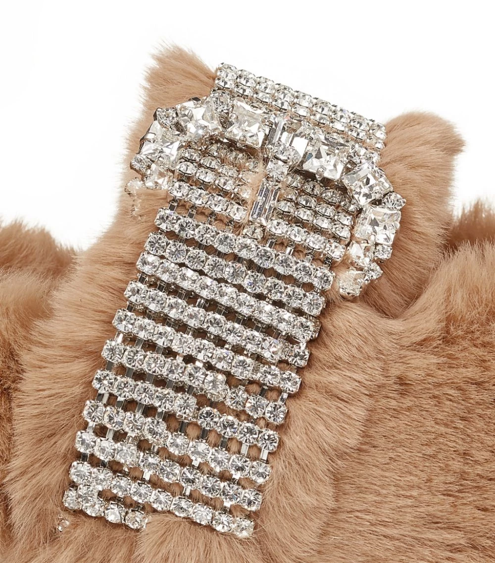 New π Jimmy Choo Krista Faux Fur Flats TEDDY/CRYSTAL Ballet Flats 𧨠2 New π Jimmy Choo Krista Faux Fur Flats TEDDY/CRYSTAL Ballet Flats 𧨠- Image 2