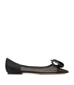 Best Sale π₯ Jimmy Choo Lani Flats BLACK/BLACK Ballet Flats π