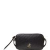 Brand new 🤩 Jimmy Choo Leather Hale Cross-Body Bag BLACK/BLACK/LIGHT GO Crossbody Bags 😀