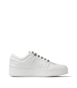 Cheap π Jimmy Choo Leather Hawaii Sneakers X WHITE Low-Top Sneakers π₯