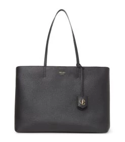 Best reviews of ⌛ Jimmy Choo Leather Nine2Five Tote Bag Black Tote Bags 💯