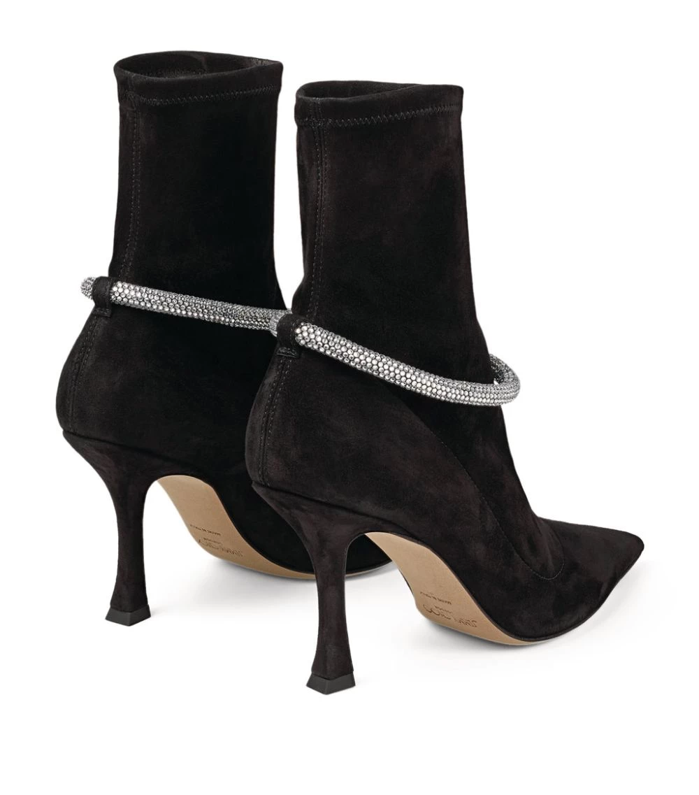 Cheapest βοΈ Jimmy Choo Leroy 90 Embellished Ankle Boots BLACK/CRYSTAL 𧨠3 Cheapest βοΈ Jimmy Choo Leroy 90 Embellished Ankle Boots BLACK/CRYSTAL 𧨠- Image 3