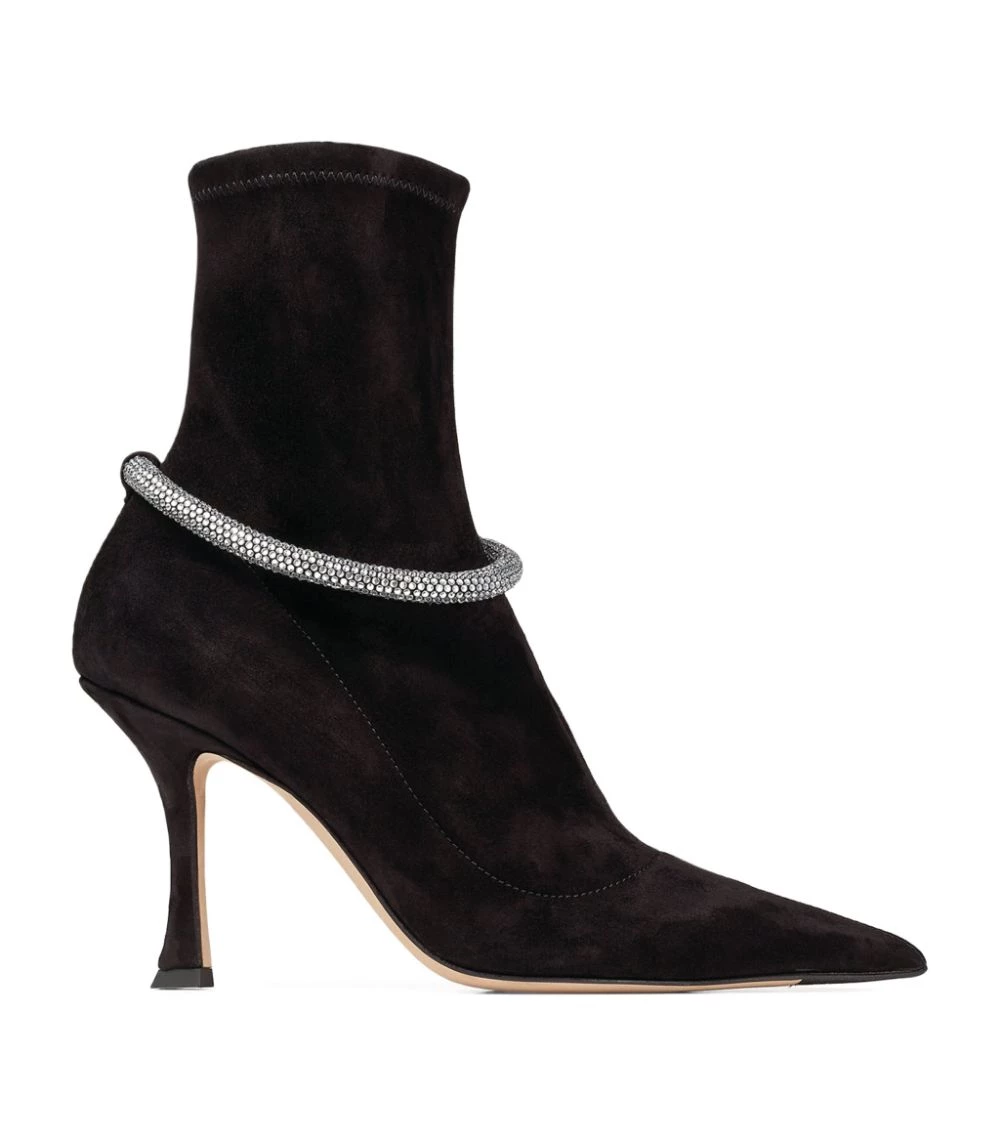 Cheapest βοΈ Jimmy Choo Leroy 90 Embellished Ankle Boots BLACK/CRYSTAL 𧨠1 Cheapest βοΈ Jimmy Choo Leroy 90 Embellished Ankle Boots BLACK/CRYSTAL π§¨