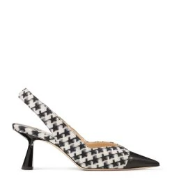 Coupon 🛒 Jimmy Choo Liya 65 Mules Latte/black Slingback 👠 Heels 🔥