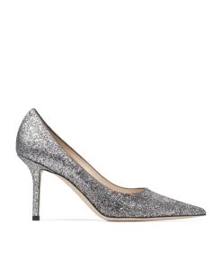 Cheapest π€© Jimmy Choo Love 85 Glitter Pumps ANTHRACITE/SILVER Courts π