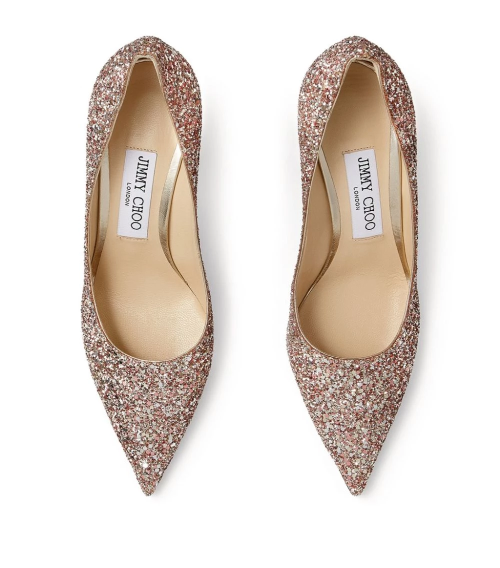 Outlet π Jimmy Choo Love 85 Glitter Pumps ROSE MIX Courts π 4 Outlet π Jimmy Choo Love 85 Glitter Pumps ROSE MIX Courts π - Image 4
