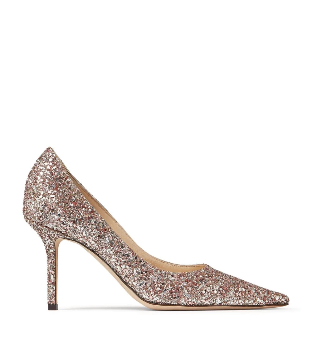 Outlet π Jimmy Choo Love 85 Glitter Pumps ROSE MIX Courts π 1 Outlet π Jimmy Choo Love 85 Glitter Pumps ROSE MIX Courts π