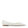 Cheap ✔️ Jimmy Choo Love Flats WHITE Ballet Flats ⌛