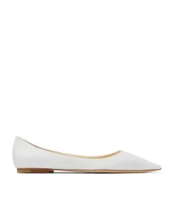 Cheap ✔️ Jimmy Choo Love Flats WHITE Ballet Flats ⌛
