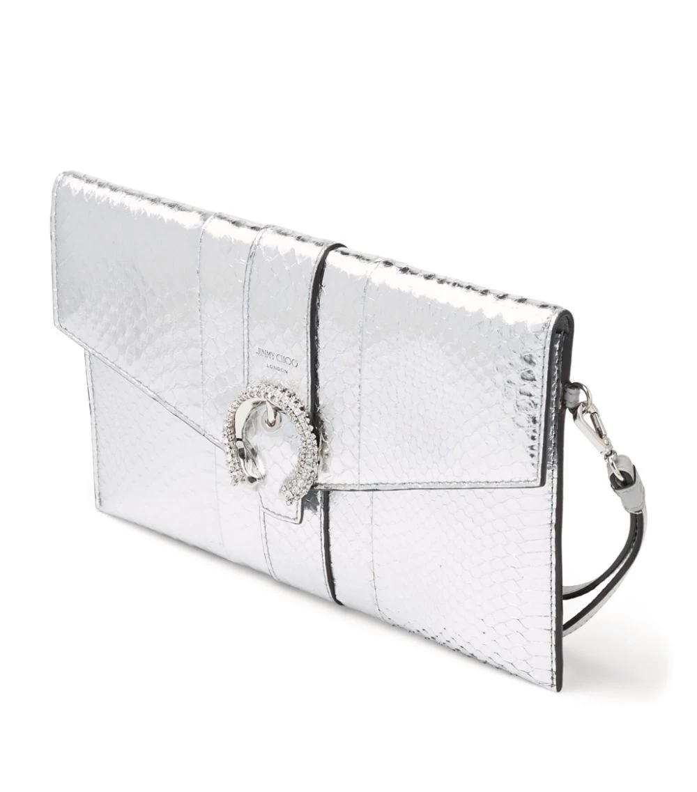 Budget π Jimmy Choo Madeline Envelope Pouch SILVER Pouches π 2 Budget π Jimmy Choo Madeline Envelope Pouch SILVER Pouches π - Image 2