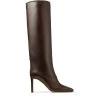 Deals 🤩 Jimmy Choo Mahesa 85 Leather Knee-High Boots BROWN Knee High Boots 🤩