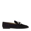 Cheap ✨ Jimmy Choo Mani Leather Loafers BLACK/CRYSTAL 🤩