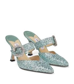 Outlet 😀 Jimmy Choo Marta 90 Mules MIAMI MINT/CRYSTAL ❤️ -Jimmy Choo Sales jimmy choo marta 90 mules 16930629 33638061 1000