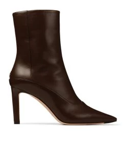 Best Pirce π Jimmy Choo Mavie 85 Ankle Boots CHOCOLATE π