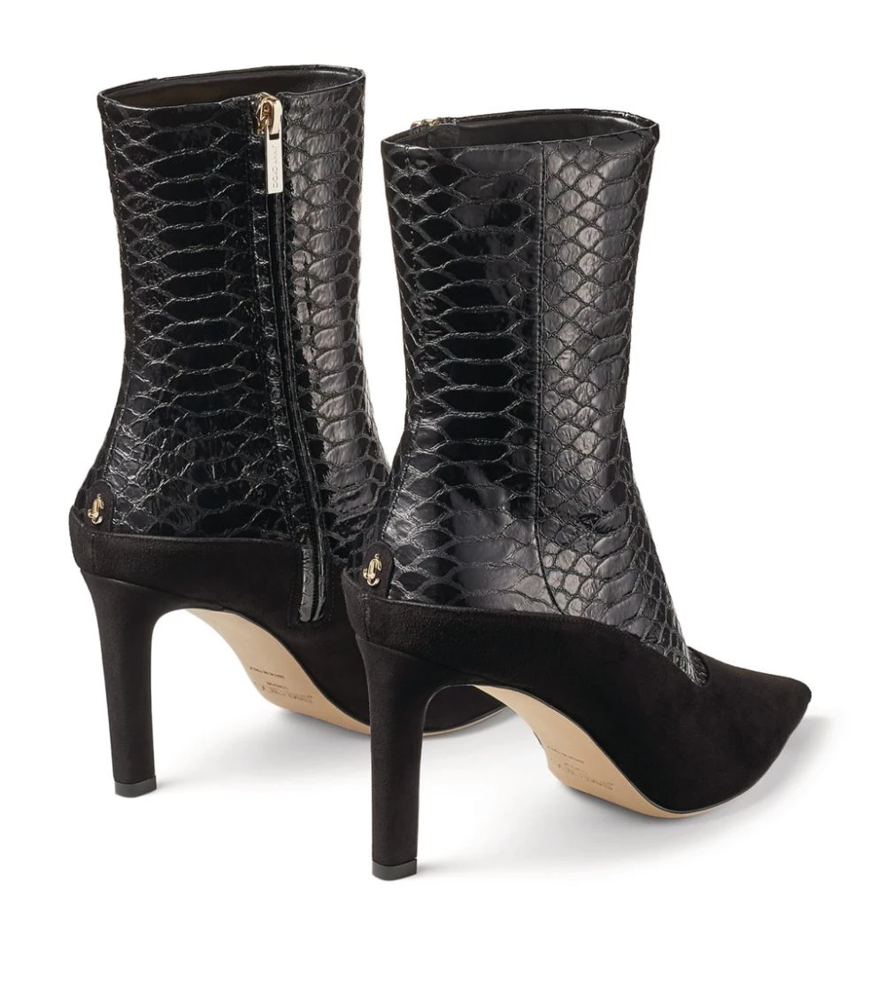 Top 10 π Jimmy Choo Mavie 85 Snake-Embossed Ankle Boots BLACK/BLACK βοΈ 3 Top 10 π Jimmy Choo Mavie 85 Snake-Embossed Ankle Boots BLACK/BLACK βοΈ - Image 3