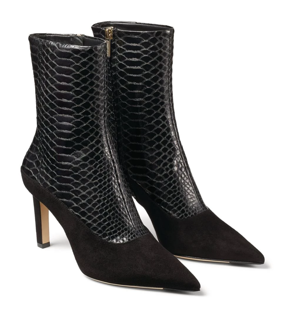 Top 10 π Jimmy Choo Mavie 85 Snake-Embossed Ankle Boots BLACK/BLACK βοΈ 4 Top 10 π Jimmy Choo Mavie 85 Snake-Embossed Ankle Boots BLACK/BLACK βοΈ - Image 4