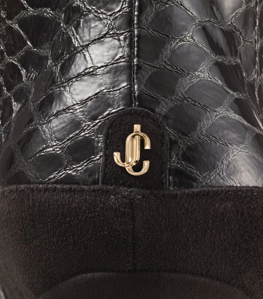 Top 10 π Jimmy Choo Mavie 85 Snake-Embossed Ankle Boots BLACK/BLACK βοΈ 2 Top 10 π Jimmy Choo Mavie 85 Snake-Embossed Ankle Boots BLACK/BLACK βοΈ - Image 2