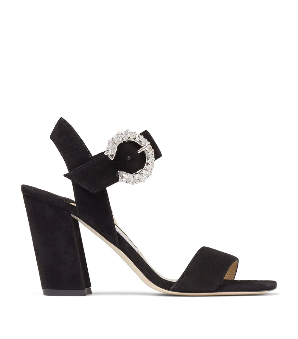 Buy ๐คฉ Jimmy Choo Maysa 85 Leather Mules BLACK/CRYSTAL Heel Sandals ๐ 1 Buy ๐คฉ Jimmy Choo Maysa 85 Leather Mules BLACK/CRYSTAL Heel Sandals ๐