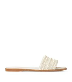 Top 10 🛒 Jimmy Choo Minea Pearl-Embellished Slides WHITE/WHITE 🛒