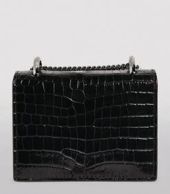 Top 10 ⭐ Jimmy Choo Mini Croc-Embossed Leather Paris Cross-Body Bag BLACK Crossbody Bags ❤️ -Jimmy Choo Sales jimmy choo mini croc embossed leather paris cross body bag 15407222 36053717 1000
