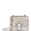 Cheapest 🛒 Jimmy Choo Mini Glitter Paris Cross-Body Bag PLATINUM Crossbody Bags ❤️