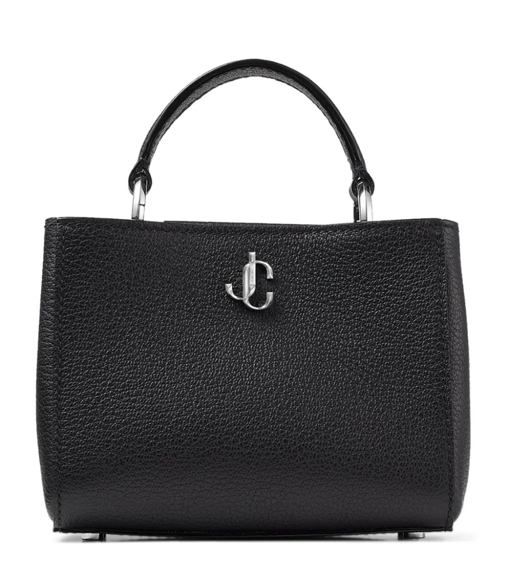 Best Sale π― Jimmy Choo Mini Leather Varenne Top-Handle Bag BLACK/SILVER Top Handle Bags π 1 Best Sale π― Jimmy Choo Mini Leather Varenne Top-Handle Bag BLACK/SILVER Top Handle Bags π