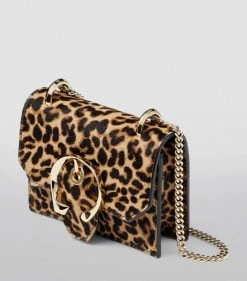 New 🔥 Jimmy Choo Mini Leopard Print Paris Cross-Body Bag NATURAL Crossbody Bags 😍 -Jimmy Choo Sales jimmy choo mini leopard print paris cross body bag 16422205 36053676 1000