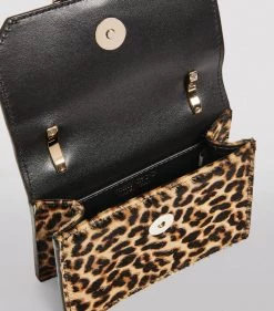 New 🔥 Jimmy Choo Mini Leopard Print Paris Cross-Body Bag NATURAL Crossbody Bags 😍 -Jimmy Choo Sales jimmy choo mini leopard print paris cross body bag 16422205 36053727 1000