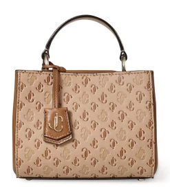 Best reviews of ⭐ Jimmy Choo Mini Varenne Top-Handle Bag CARAMEL MIX/LIGHT GO Top Handle Bags 🔥