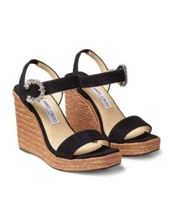 Top 10 π Jimmy Choo Mirabelle 110 Suede Wedge Sandals BLACK/CRYSTAL Wedges β 7 Top 10 π Jimmy Choo Mirabelle 110 Suede Wedge Sandals BLACK/CRYSTAL Wedges β -Jimmy Choo Sales jimmy choo mirabelle 110 suede wedge sandals 16930505 33637656 1000